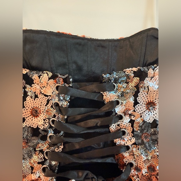 NWOT Bronx and Banco Maraya Sequin Strapless Mini Dress in Multi - Picture 9 of 15